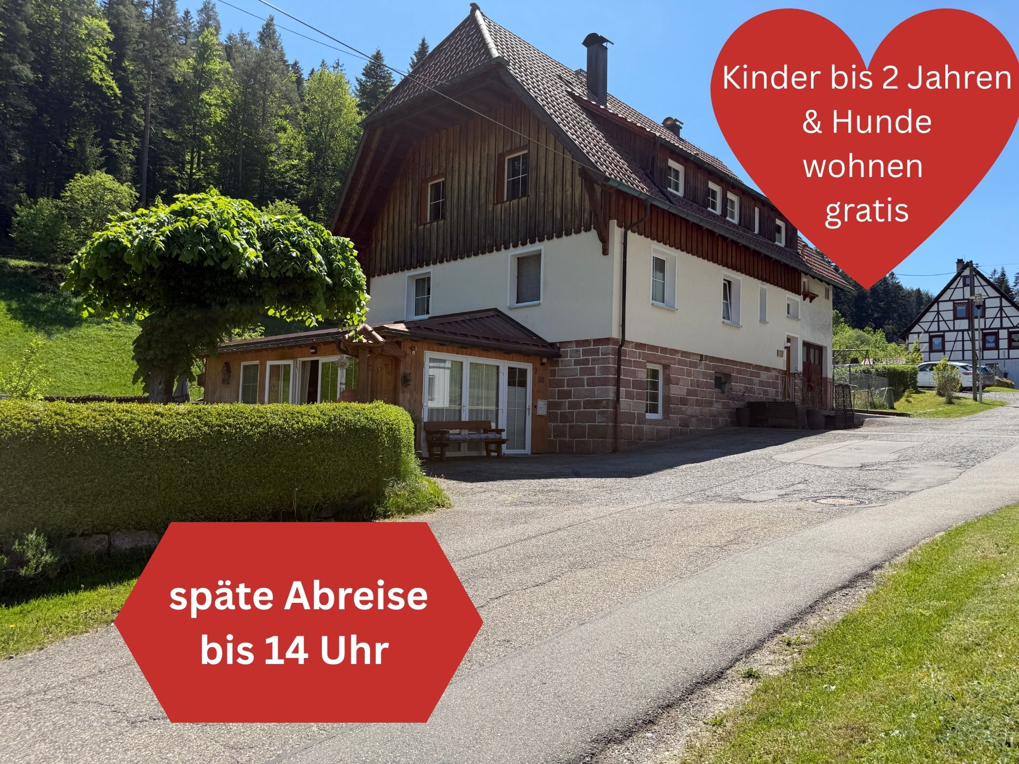 XXL Gruppen Ferienhaus Süßbächle für 15 Gäste und Ihre Hunden XXL Gruppen Ferienhaus Süßbächle für 15 Gäste und Ihre Hunden